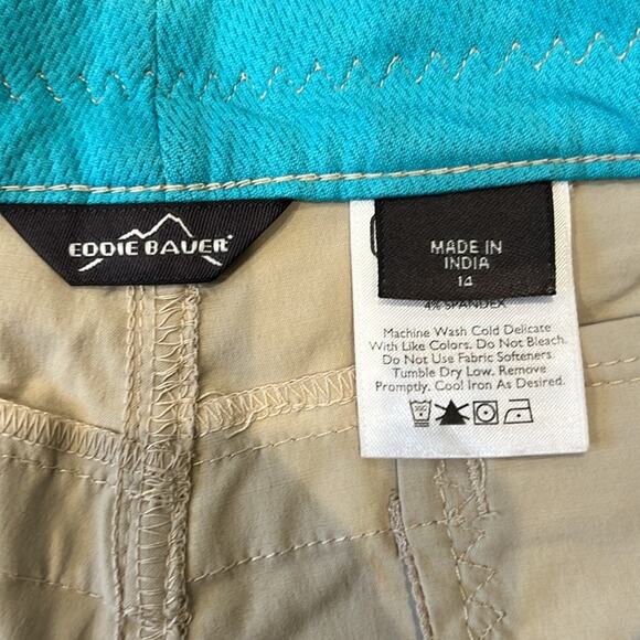 Eddie Bauer Women's Travex Lightweight Hiking Pants Khaki Size 14 - Picture 7 of 10
